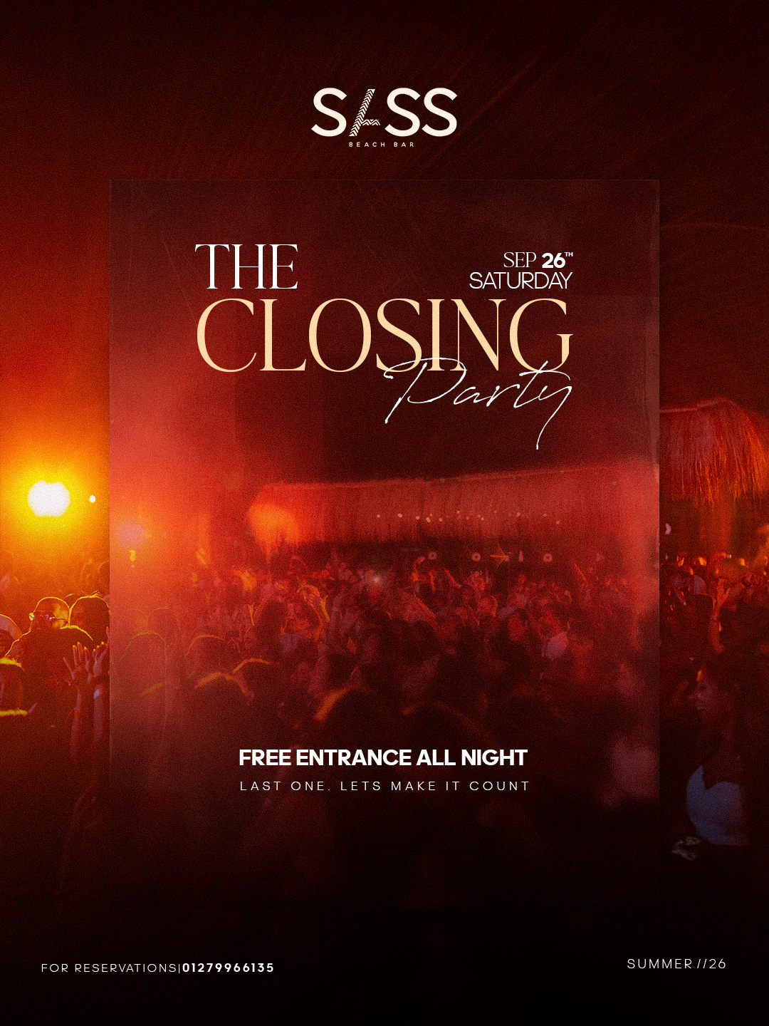 SAT 19 SEP | THE CLOSING PARTY + International Show ( FREE ENTRANCE ALL NIGHT )